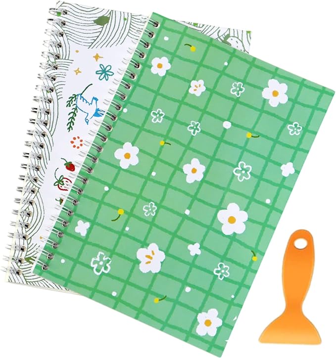UFU 2 Pcs Sticker Book Collecting Album Reusable Sticker Organizer Storage Book for Stickers Collection A5 (64 Pages)