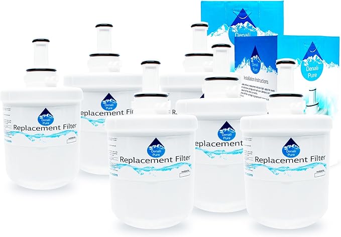 6-Pack Replacement for Samsung RS2630SH Refrigerator Water Filter - Compatible with Samsung DA29-00003G, Samsung DA29-00003B, Samsung DA29-00003A Fridge Water Filter Cartridge