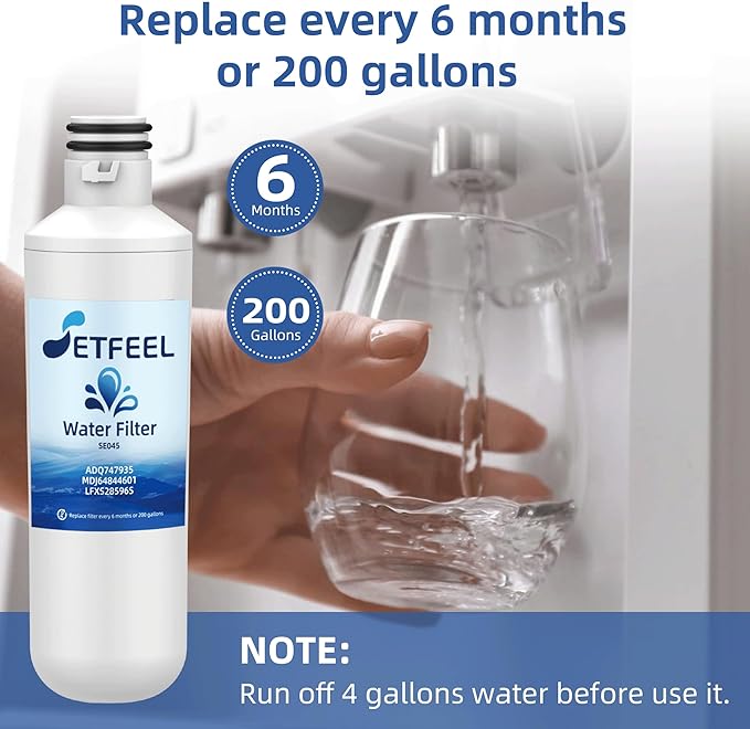 LT1000PC Water Filter For LG LT1000P, LT1000P/PC/PCS, ADQ747935, Compatible with LG Refrigerator Water Filter Replacement LMXS28626S LFXS26973S LFXS28596S LRFWS2906S MDJ64844601, 4 Packs