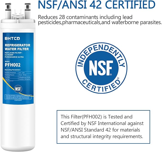 Water Filter Replacement for Frigidaire FGHS2631PF4A, FGHC2331PFAA, FGHC2331PFCA, FGHS2655PF5A, FGHC2331PF7, FGHS2631PF3, FGHF2366PFEA Refrigerator (3 Pack)