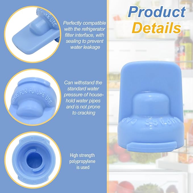 WP12664501 W11395888 12664501SP For Whirlpool Filter Bypass Cap plugs EveryDrop Filter 4 slot