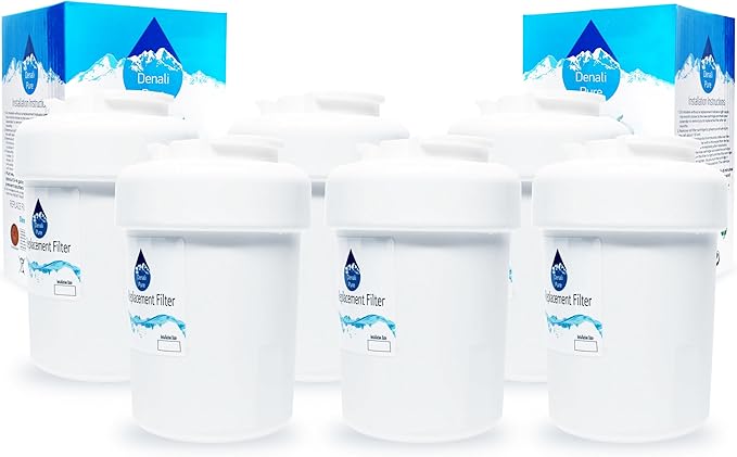 6-Pack Replacement for General Electric PFSS6PKXASS Refrigerator Water Filter - Compatible with General Electric MWF, MWFP Fridge Water Filter Cartridge