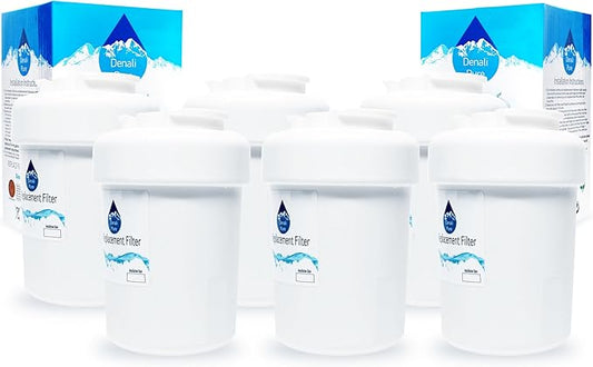 6-Pack Replacement for General Electric PFSS6PKXASS Refrigerator Water Filter - Compatible with General Electric MWF, MWFP Fridge Water Filter Cartridge