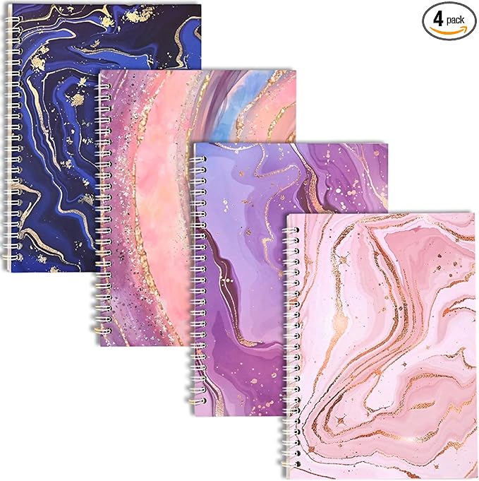 BetterJonny 4 Pcs Reusable Sticker Book Collecting Album Blank Sticker Storage Organizer Book, A5 Size 24 Inner Pages Per Album, Release Paper for Collecting Stickers, Labels(Phantom Quicksand)