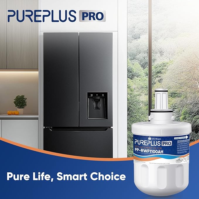 PUREPLUS DA29-00003G NSF 53&42 Certified Water Filter Replacement for Samsung DA29-00003B Aqua-Pure Plus DA29-00003A,DA20-00003G,HAFCU1,DA29-00003F,RFG297AARS,RFG237AARS,RSG257AARS Refrigerator, 3Pack