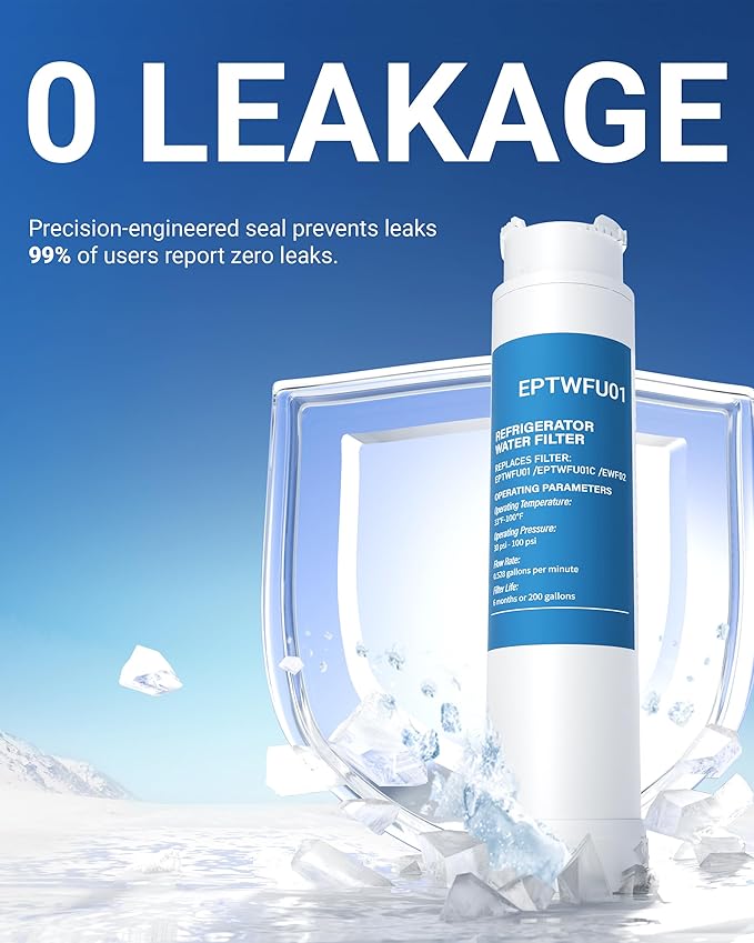 EPTWFU01 Water Replacement, Replacement for Frigidaire EPTWFU01, EWF02, Pure Source Ultra II, 3 Pack