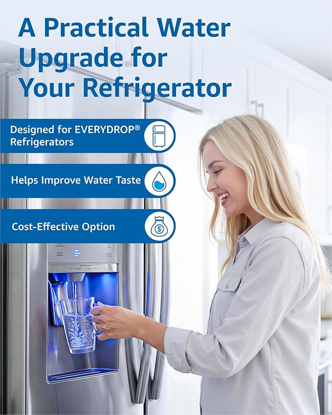 Filterlogic 4396508 Refrigerator Water Filter, Replacement for Whirlpool EDR5RXD1, EveryDrop Filter 5, PUR W10186668, NLC240V, 4396510, 4396508P, 4392857, WF-4396508, Pack of 3