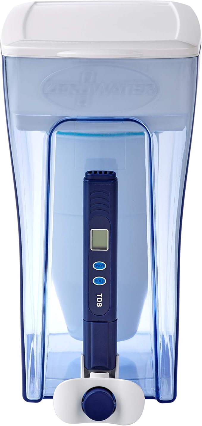 ZeroWater 10-Cup and 20-Cup 5-Stage Water Filter Pitchers/Dispensers with 0 TDS