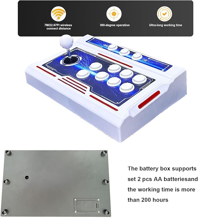 [39800 Games in 1] Pandora Box 3D Arcade Game Machine, Double Wireless Joystick Arcade Console, WiFi Function to Add Game Online,Compatible PC & Projector & TV