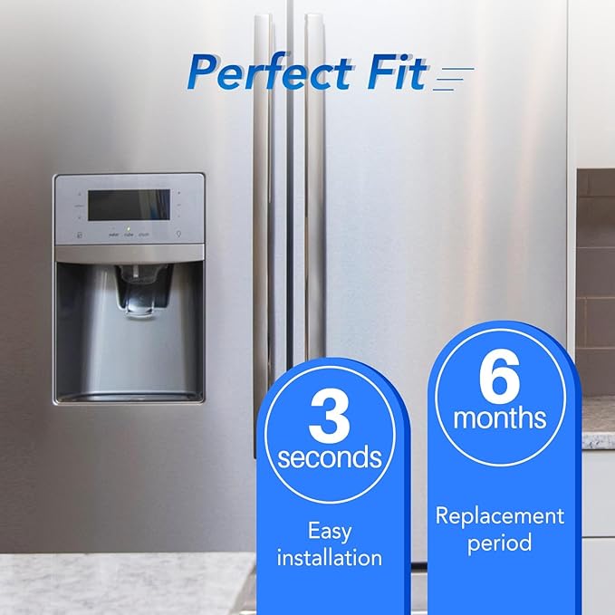 ICEPURE RFC6600A Compatible with 4396841, 4396710, EDR3RXD1 Refrigerator Water Filter, Everydrop® Filter 3, KAD3RXD1, WHR3RXD1, Kenmore® 9030, 9083, 46-9083, 46-9030, 3PACK