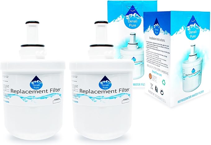 2-Pack Replacement for Samsung RFG237ACRS Refrigerator Water Filter - Compatible with Samsung DA29-00003G, Samsung DA29-00003B, Samsung DA29-00003A Fridge Water Filter Cartridge