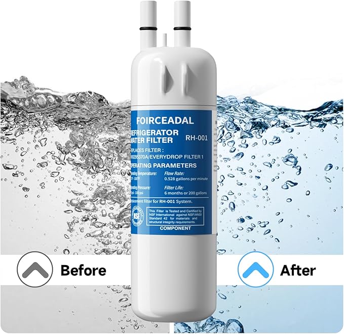 Upgraded W10295370A Water Filter Replacement Compatible with Whirlpool EDR1RXD1, Filter 1, EDR1RXD1B, WHR1RXD1, KAD1RXD1, P8RFWB2L, P4RFWB, WD-F38, 46-9081, 46-9930, 3 Pack