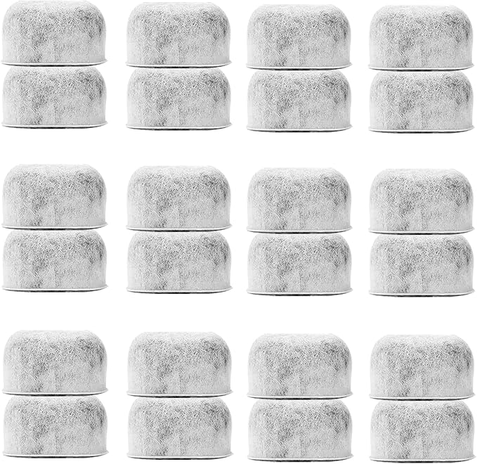 24 Pack Replacement Charcoal Water Filters for All Cuisinart Coffee Machines - Universal Fit Cartridges (Not Keurig) Replace Cuisinart DCC-RWF