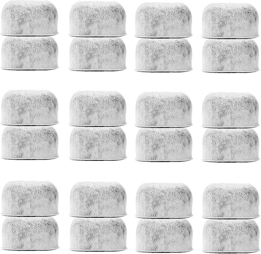 24 Pack Replacement Charcoal Water Filters for All Cuisinart Coffee Machines - Universal Fit Cartridges (Not Keurig) Replace Cuisinart DCC-RWF