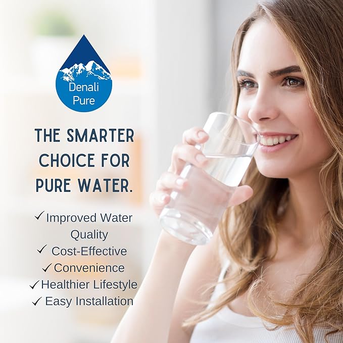 2-Pack Replacement for General Electric GFSF6KKXAWW Refrigerator Water Filter - Compatible with General Electric MWF, MWFP Fridge Water Filter Cartridge