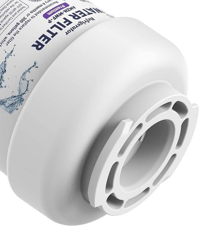 Amazon Basics Replacement Water Filter Cartridge Compatible with GE MWF Refrigerator, Easy to Install, NSF/ANSI 42 Certified, Reduces Lead, 1-Pack