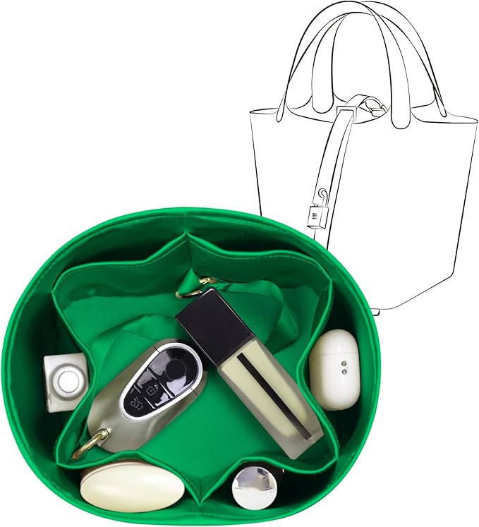 Silky Bag Insert Fit for Hermes Picotin 18/22, Silky Purse Organizer, Lightweight and Silk Touch (Fits PC22, Bambou)