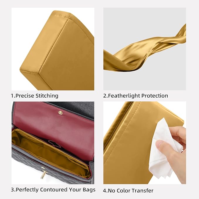 DGAZ Purse Organizer Insert，Silk Bag Organizer，Luxury Handbag & Tote Shaper Fits Chanel CF Bags