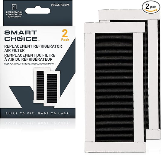 Smart Choice SCPAULTRAII2PK Refrigerator Air Filter, Genuine Replacement Part for Frigidaire PAULTRA2 PureAir Ultra II, 2-Pack