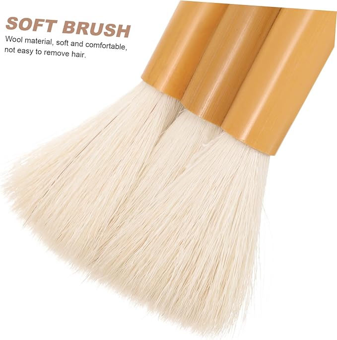 4pcs Multi-Function Wool Painting Brush Portable Reusable Watercolor Brushes for Wall Art Travel Painting Oil for Smooth Drawing and Easy Cleaning