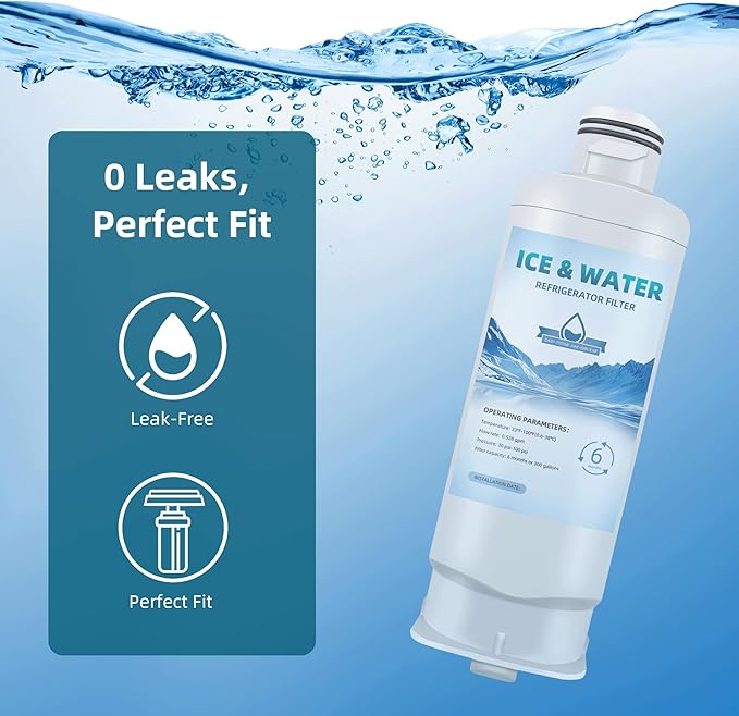 DA97-17376B HAF-QIN/EXP Replacement for Samsung Bespoke Water Filter, HAF-QIN, rf32cg5400sr, rs27t5200sr, rf32cg5100sr, rf29bb8600ql/aa, rf23bb8600qlaa, rf25c5551sr, rf28t5001sr, 3-Pack QWFIZ