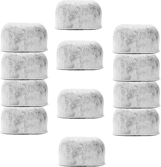 12 Pack Replacement Charcoal Water Filters for All Cuisinart Coffee Machines - Cuisinart Compatible (Not Keurig) Filters Replace Cuisinart DCC-RWF