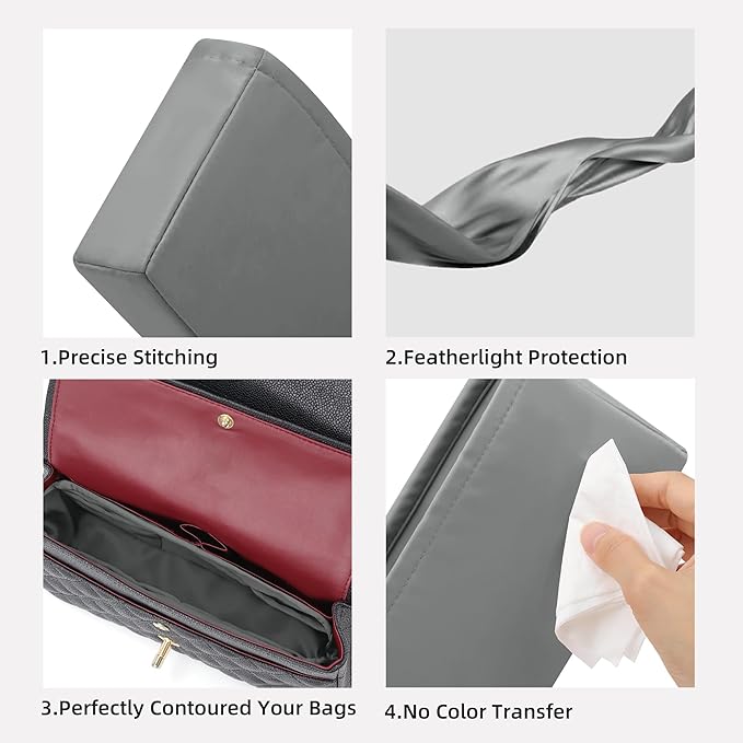 DGAZ Purse Organizer Insert，Silk Bag Organizer，Luxury Handbag & Tote Shaper Fits Chanel CF Bags