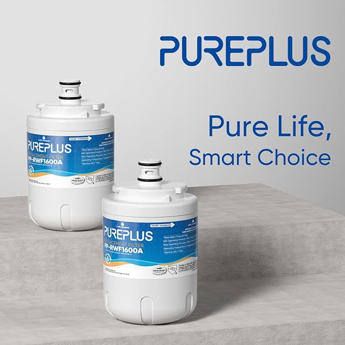 PUREPLUS UKF7003 Replacement for Maytag UKF7002AXX, UKF7003AXX, Everydrop Filter 7, EDR7D1, UKF7002, 7003AXXP, UKF7001AXX, UKF6001AXX, UKF5001AXX, UKF7003T, HDX FMM-1 Refrigerator Water Filter, 3PACK
