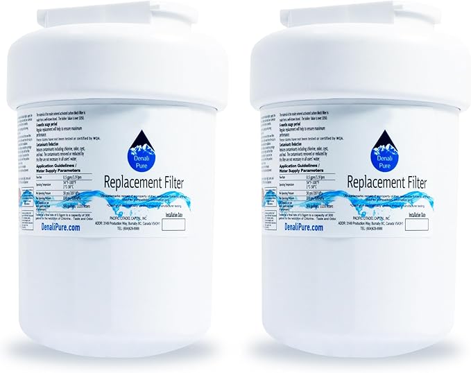 2-Pack Replacement for General Electric GFSS6KKYESS Refrigerator Water Filter - Compatible with General Electric MWF, MWFP Fridge Water Filter Cartridge