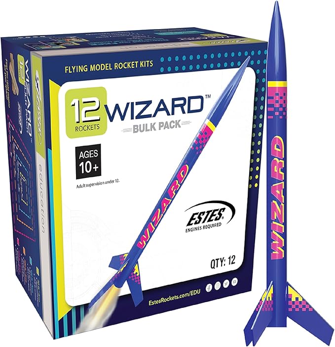 Estes Wizard Rocket Bulk Pack (Pack of 12)