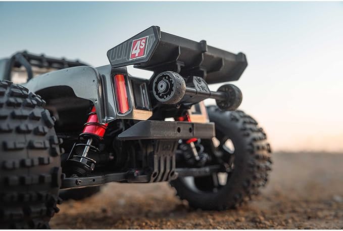 ARRMA RC Truck Outcast 4X4 4S BLX 1/10TH 4WD Stunt Truck RTR (Battery and Charger Not Included), Gunmetal, ARA4410V2T3