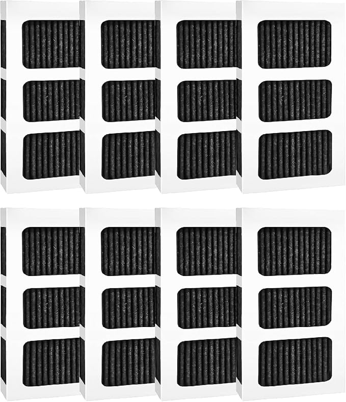 Refrigerator Air Filter Replacement Compatible with Frigidaire Pure Air Ultra II - HypaFilter - Paultra2 - Pureair Ultra 2, Reduces Odors & Improves Air Quality, Easy Installation, 8-Pack