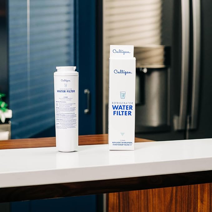 Culligan CUW4 Refrigerator Water Filter Replacement for Whirlpool Water Filter 4 (EDR4RXD1) Replace Every 6 Months Pack of 1