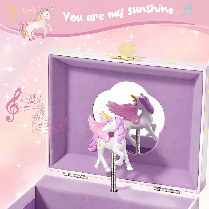 ProCase Unicorn Jewelry Box for Girls Bundle with Small Digital Camera Case Compatible with KODAK PIXPRO FZ55/FZ45/C1 Zoom/CAMKORY/Lecran