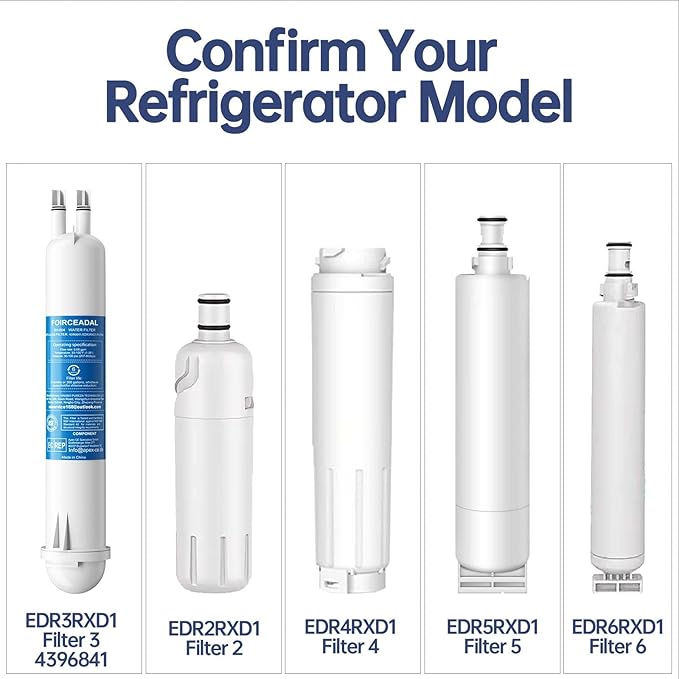 EDR3RXD1 Water Filter Replacement Compatible with 4396841, Filter 3, KAD3RXD1, WHR3RXD1, 4396710, 9083, 9030, 46-9083, 46-9030, 3 Pack
