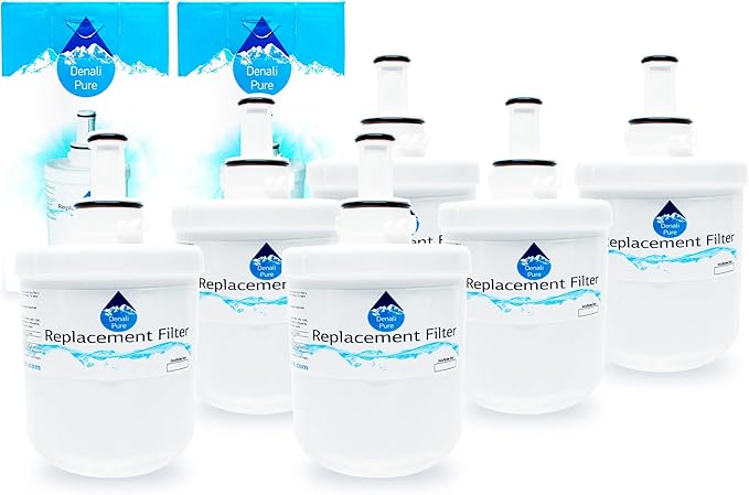 6-Pack Replacement for Samsung RFG299AARS Refrigerator Water Filter - Compatible with Samsung DA29-00003G, Samsung DA29-00003B, Samsung DA29-00003A Fridge Water Filter Cartridge