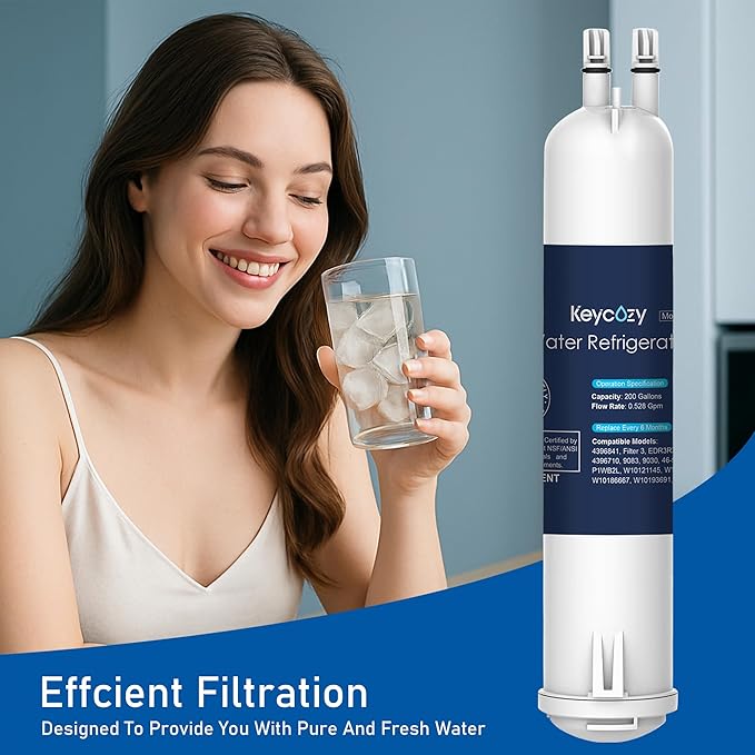 Edr3rxd1 4396841 Refrigerator Water Filter Replacement For Everydrop Filter 3,4396710,Kenmore 46-9083,46-9030,9030, 9083, kad3rxd1, Whirlpool whr3rxd1, 9030, 460-9083, 4396841, 4396710, 1 Pack