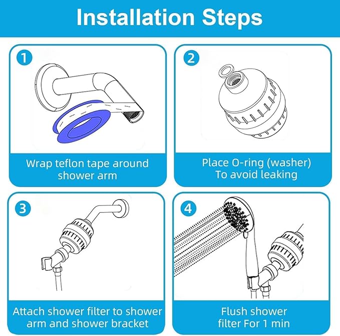 Yodel Shower Water Filter Oil Rubbed Bronze - Shower Head Filter for Hard Water - Water Softener to Remove Chlorine and Fluoride,Improve Hair and Skin Condition