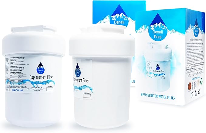 2-Pack Replacement for General Electric GFSS6KKYESS Refrigerator Water Filter - Compatible with General Electric MWF, MWFP Fridge Water Filter Cartridge