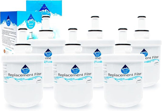 6-Pack Replacement for Samsung RS265LABP Refrigerator Water Filter - Compatible with Samsung DA29-00003G, Samsung DA29-00003B, Samsung DA29-00003A Fridge Water Filter Cartridge