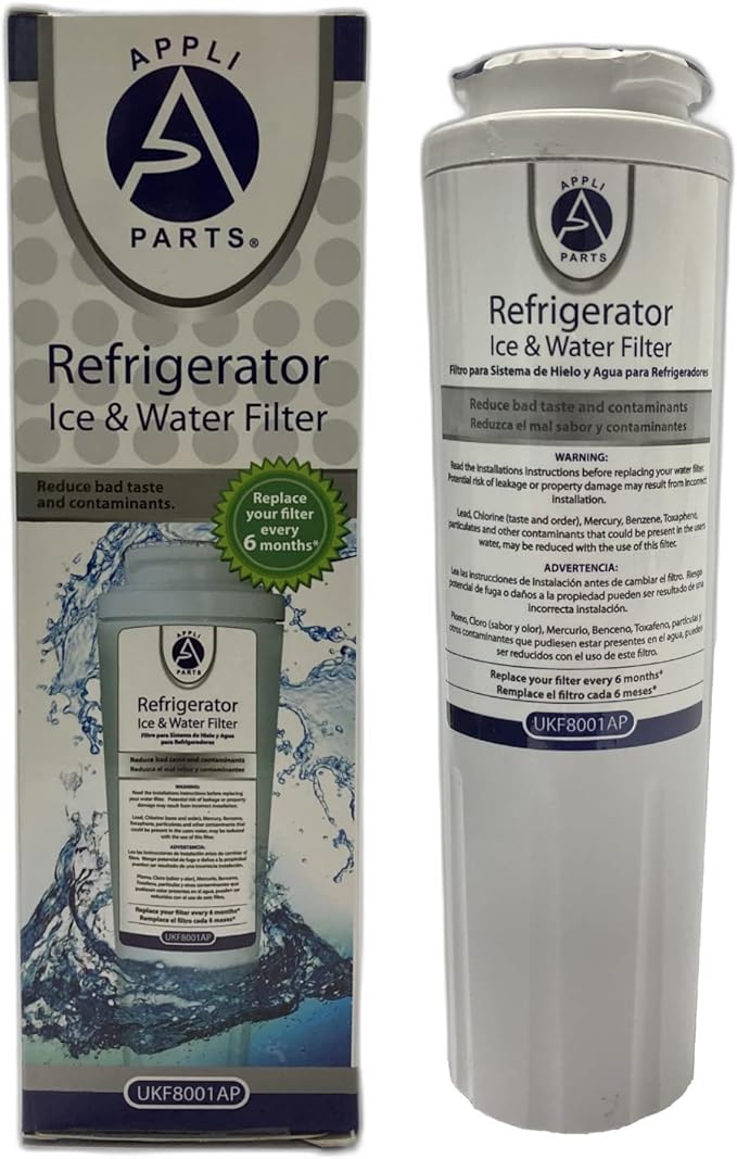 Appli Parts UKF8001AXXAP Water Filter replacement for Maytag Everydrop EDR4RXD1 Filter 4, UKF8001 W10790818 UKF8001AXX 4396395 67006470 W10790818