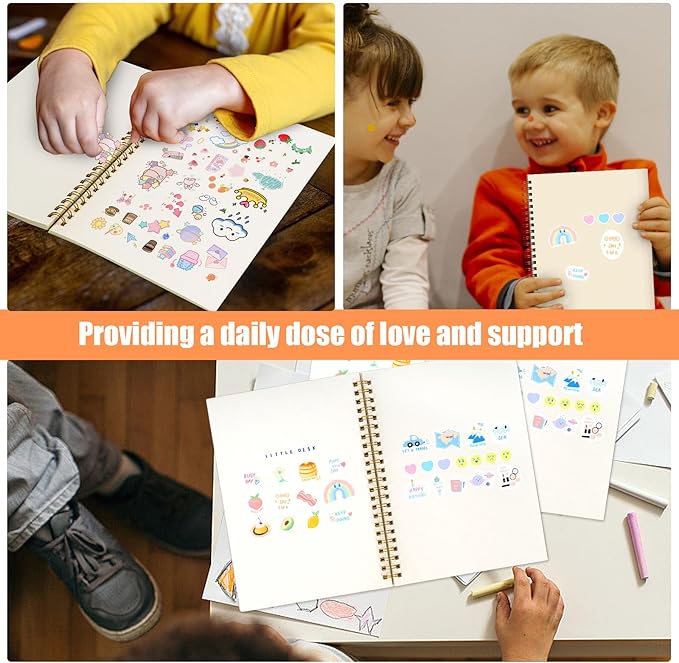 Koogel Sticker Book Collecting, 5.8 x 8 Inch, 50 Sheets with Release Paper