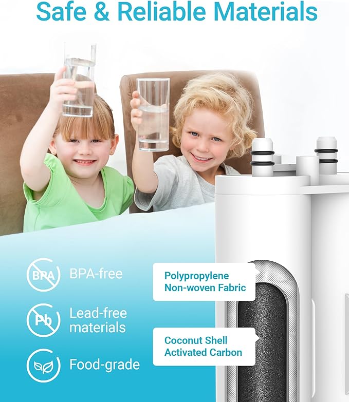 AQUA CREST Replacement for Frigidaire® & Electrolux® WF2CB®, PureSource2®, FC100, NGFC 2000, 9916, 469916, 469911, EWF2CBPA® Refrigerator Water Filter, 1 Filter