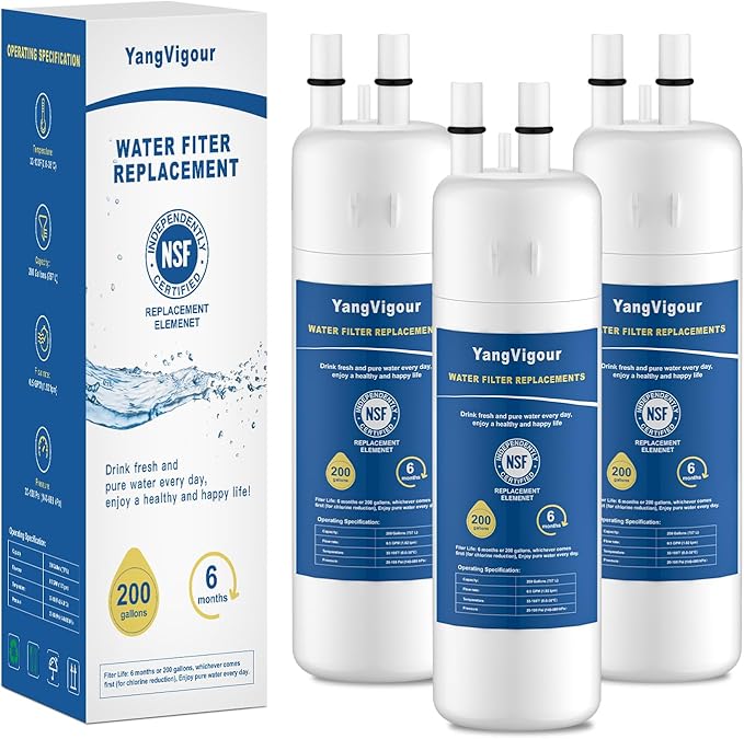 Water Filter Replacement Compatible With Whirlpool, W10295370A, Everydrop Filter 1, EDR1RXD1B, 46-9081, 46-9930, WHR1RXD1, KAD1RXD1, P4RFKB2, P8RFWB2L (3 Pack)