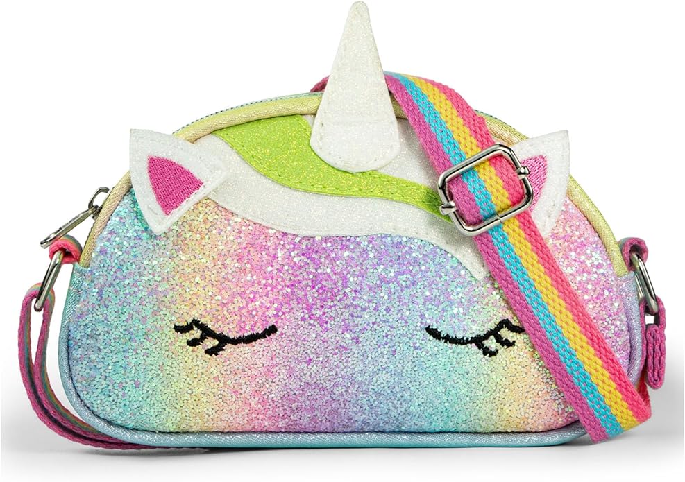 Toddler Purse Easter Basket Stuffers Gifts for Kids: 2 3 4 5 6 7 8 Year Old Girl Birthday Gift, Rainbow Crossbody Bag