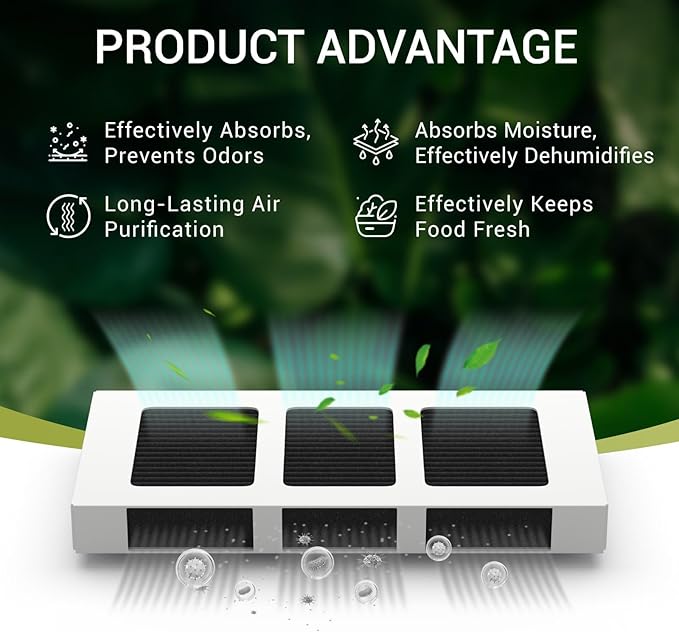 6 PACK Upgrade Refrigerator Air Filter Replacement for Paultra2 Compatible with Frigi-daire Pureair Ultra 2, Pure Air Ultra 2, Pureair Ultra ii and Elec-trolux 242047805, 5303918847, EAP12364179