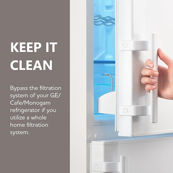 Parts Master Replacement for GE/Café/Monogram RPWF RPWFE - WR01X29059, WR17X23645 - Water Filter Bypass Includes RFID Chip - For Home Water Filtration System