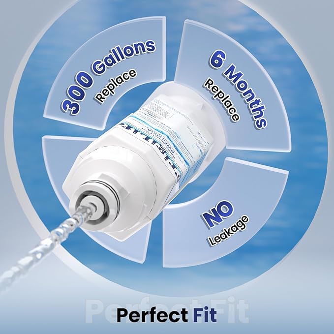 DA97-17376B Refrigerator Water Filter Replacement for Samsung HAF-QIN, HAF-QIN/EXP, DA97-08006C, RF23M8070SG, RF23M8070SR, RF23M8090SG, RF23M8090SR, RF23M8570SR, RF23M8590SG, 3PACK