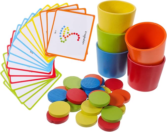 Milisten 1 Set Color Learning Sorting Cups for Educational for Color Recognition and Logical Thinking Stacking Cup Present for Birthdays and Holidays