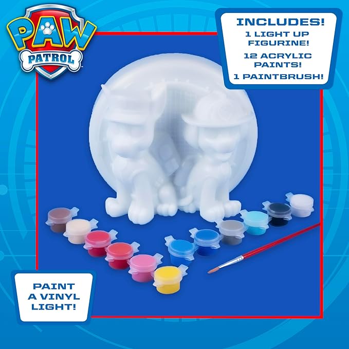 Horizon Group USA Paw Patrol Paint Your Own Light-Up Figurine